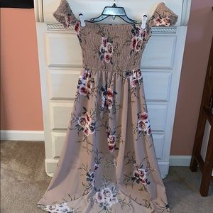 High-Low Floral Dress